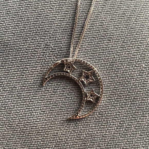 Diamond Moon & Stars Necklace - Picture 2 of 5